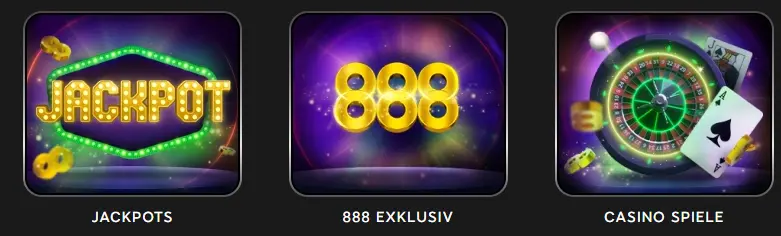 Tischspiele und Live-Casino 888CASINO